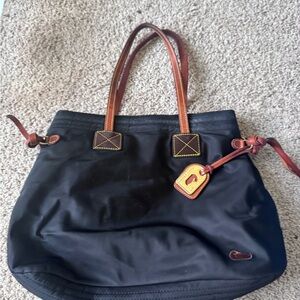 Dooney & Bourke Victoria Black Nylon with Pink Lining Tote bag